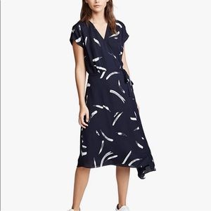 Joie Bethwyn dress. navy/white and asymmetrical in very good condition.